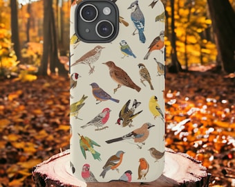 Vintage Bird Phone Case for iPhone 15 14 13 12, Samsung Galaxy S24, Google Pixel 8 Pro, Bird Phone Case, iPhone 16