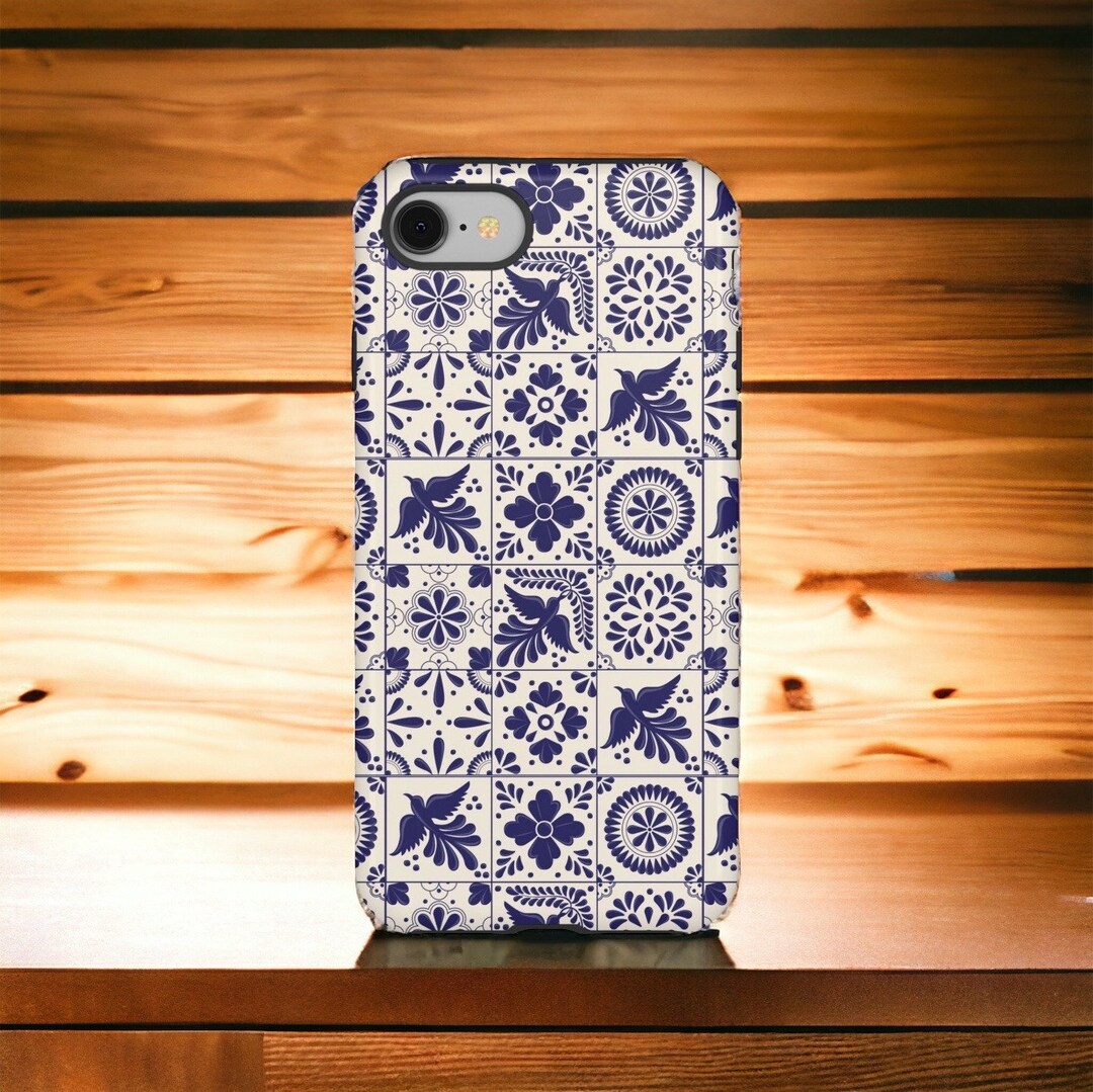 Tile Phone Case Talavera Tile Phone Case, Mexican Floral Pattern - Etsy