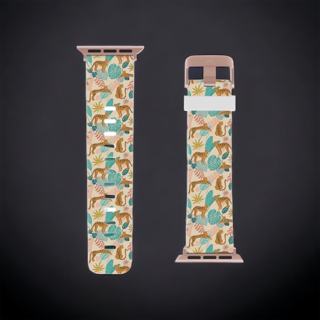 Tropical Tiger Jungle Safari Apple Watch Band Series 3 4 5 6 SE 38mm 40mm 42mm 44mm Iwatch