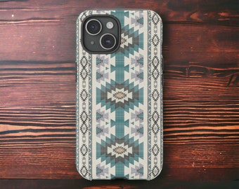 Tribal Pattern Phone Case, Distressed Aztec Design