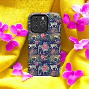 Vintage Elephant Phone Case, iPhone 15 Phone Case, Android Phone Case, Google Pixel Phone Case, Tough Phone Case, iPhone 16
