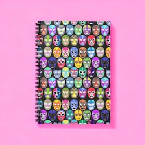 Lucha Libre Luchador Mexican Wrestling Spiral Notebook - Ruled Line