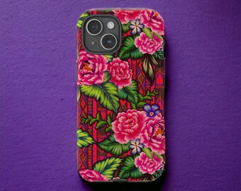 Pink Mexican Blanket Flower Phone Case for iPhone 15, Samsung Galaxy S24, Floral Phone Case, Google Pixel 8 Pro, iPhone 16