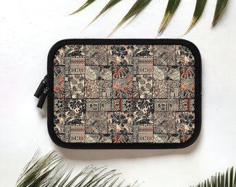 Etui na laptopa z kwiatowym motywem hawajskim, wyściełane etui z neoprenu
