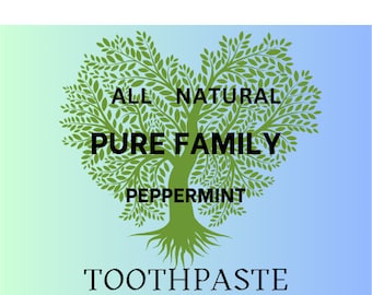 All natural, whitening, re-building, and remineralizing toothpaste 8oz tin/2-4 month supply