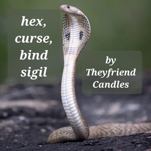 HEX, CURSE, BIND Spell Sigil Magic - by Theyfriend Candles - Queer, Trans, & Nonbinary Witchcraft