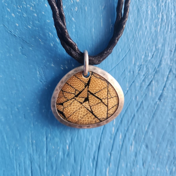 Ancient Wisdom Fossilized Wood Necklace - Theyfriend Candles - Queer, Trans, & Nonbinary Witchcraft