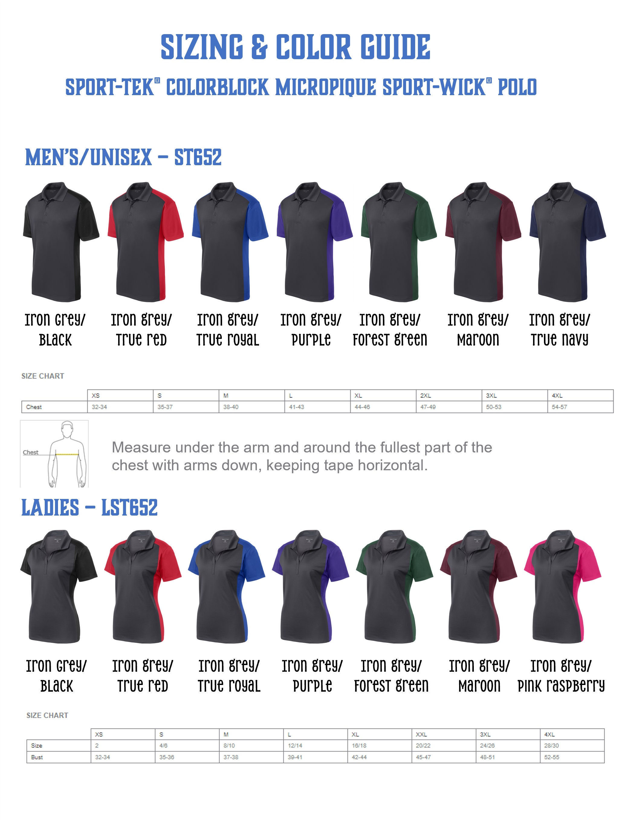 Custom Embroidered Colorblock Micropique Sport-wick® Polo Unisex Men's ...