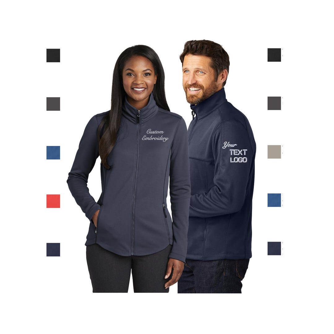 Team Work Jacket Custom Embroidered Collective Smooth Fleece Jacket Personalized Branded ...