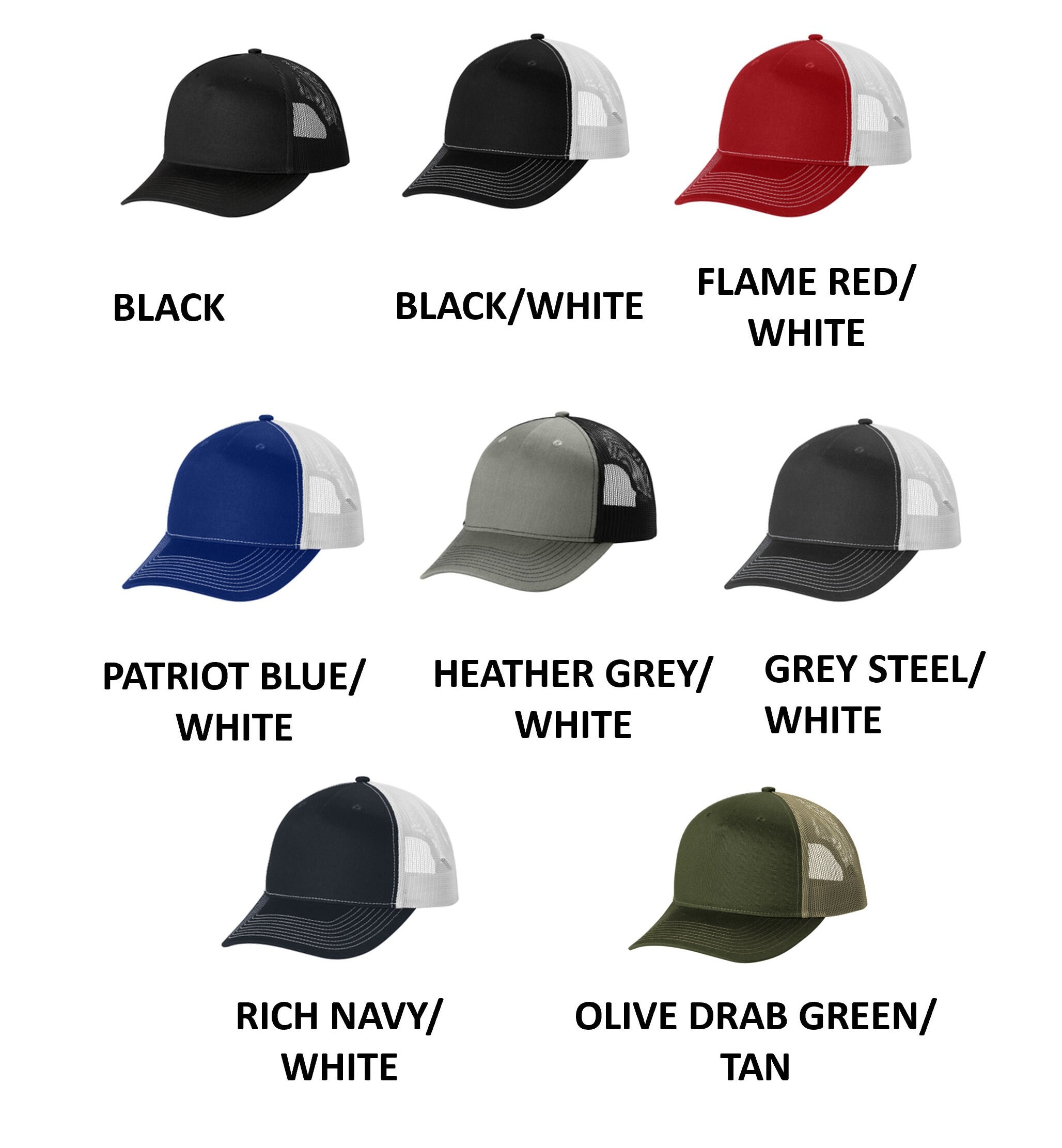 Custom Printed or Embroidered Trucker Hat Snapback Five-panel - Etsy