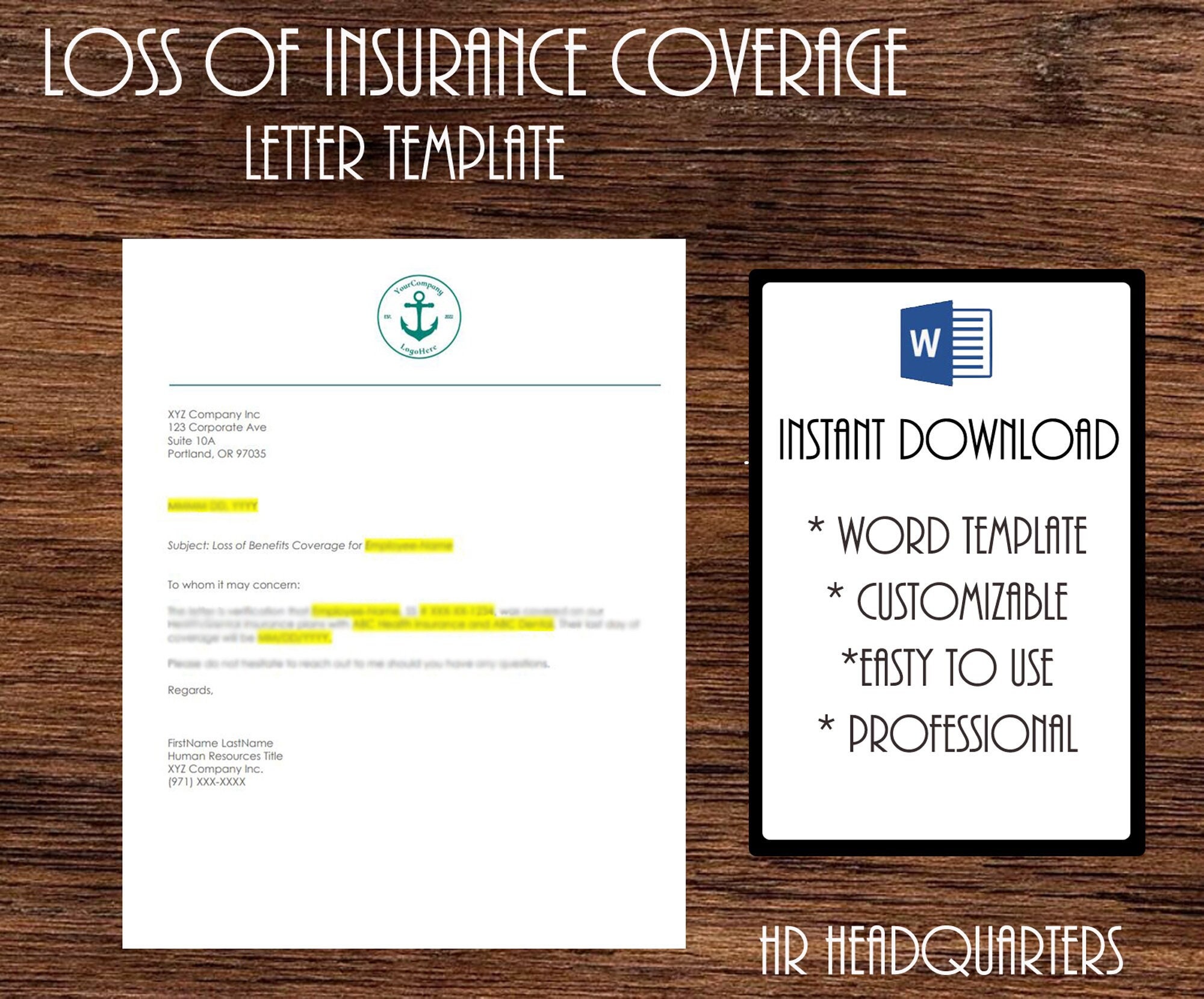 Benefits Loss Of Coverage Letter Customizable Template For HR Etsy benefits-loss-of-coverage-letter-customizable-template-for-hr-etsy