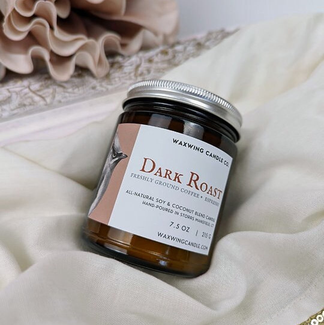 Dark Roast Allnatural Soy Coconut Wax Blend Scented Candle Coffee