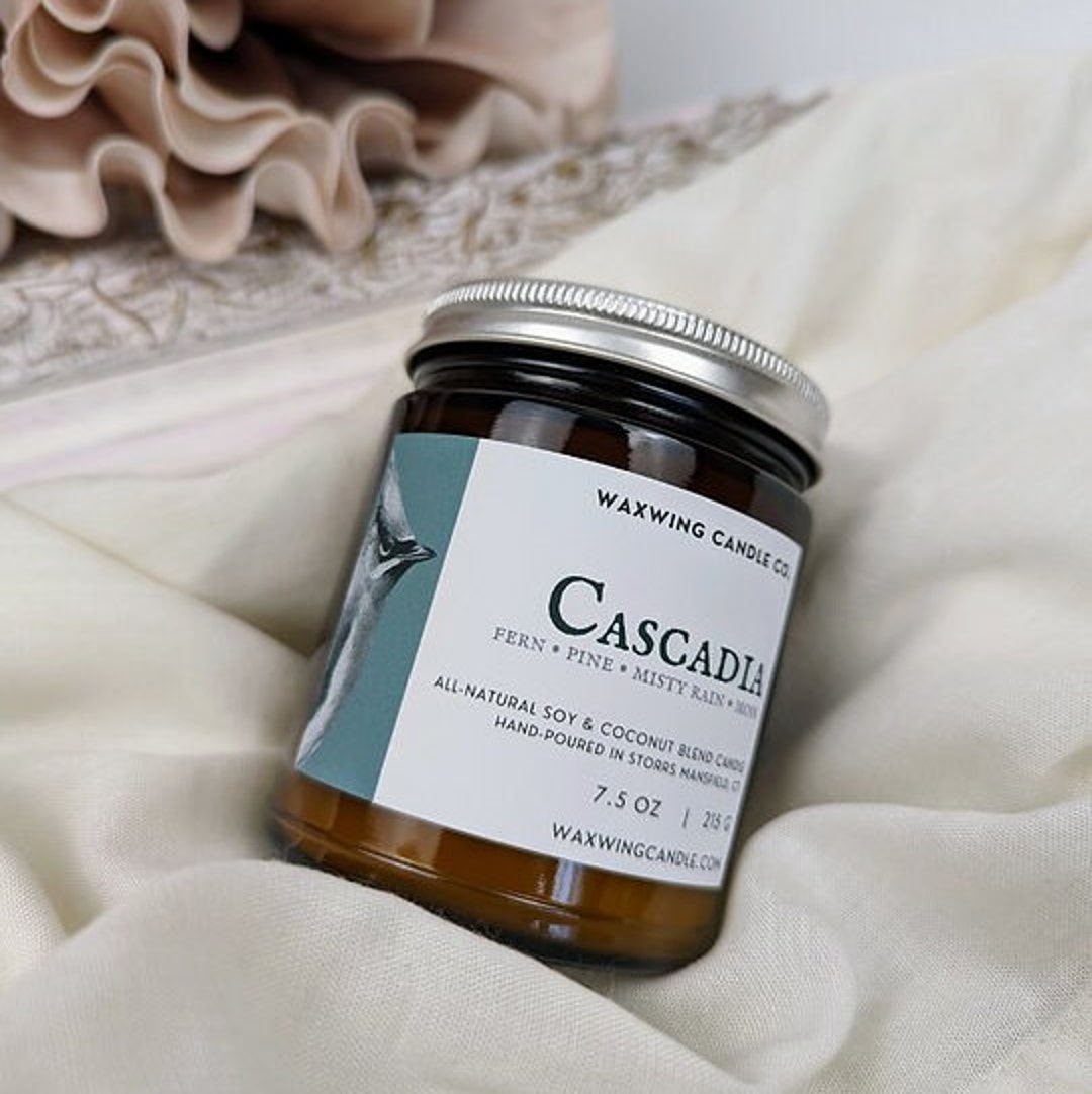 Cascadia Allnatural Soy Coconut Wax Blend Scented Candle Fern Pine