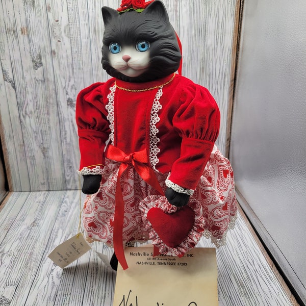 Goebel Betty Jane Carter Doll 1995 Valentina Smoochy Musical Cat Holiday #376