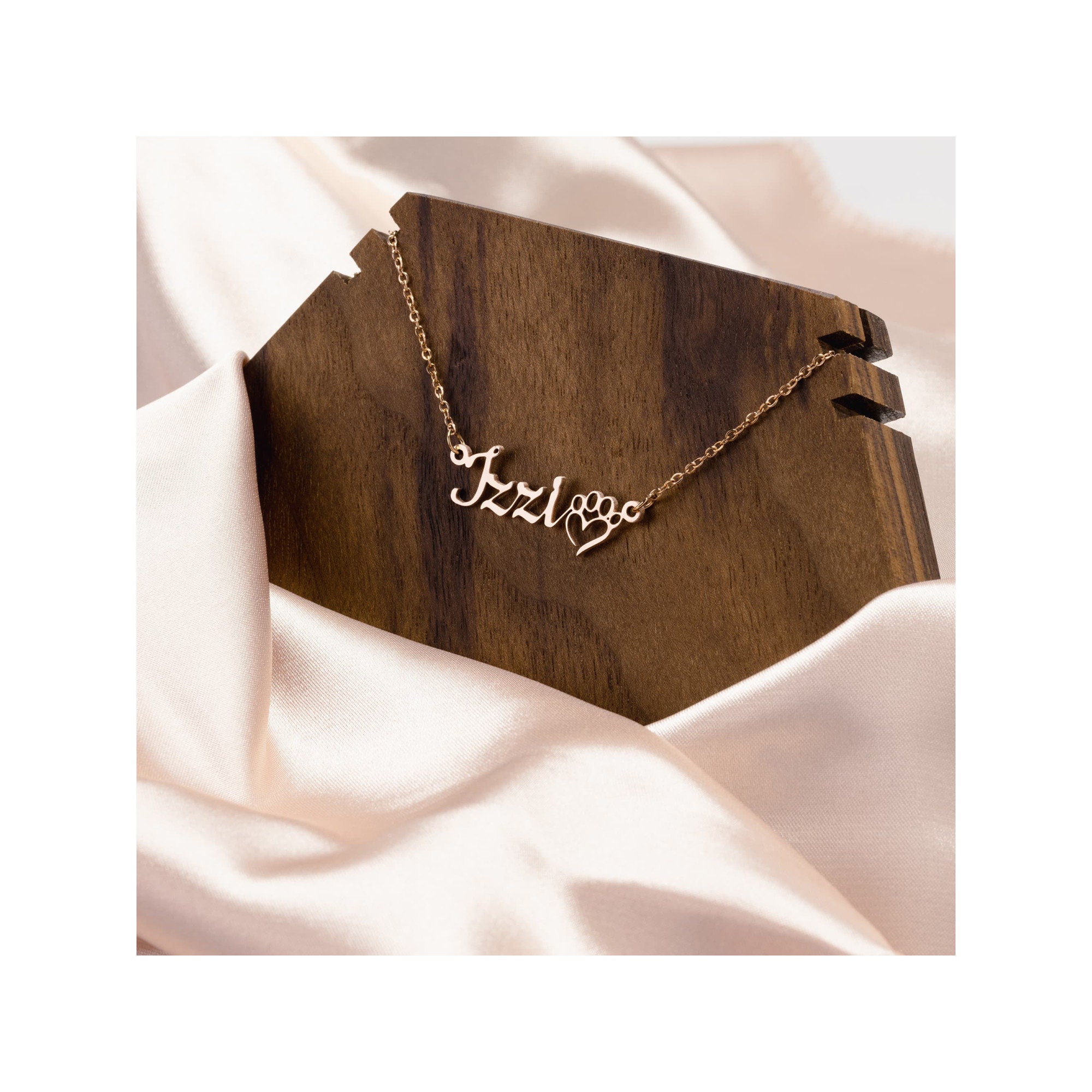 Personalized Pet Name Necklace Custom Dog Necklace & Cat Etsy