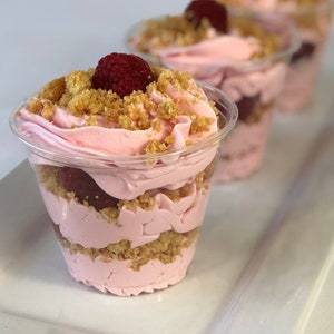 Keto Raspberry Lemonade Cheesecake Parfait Recipe