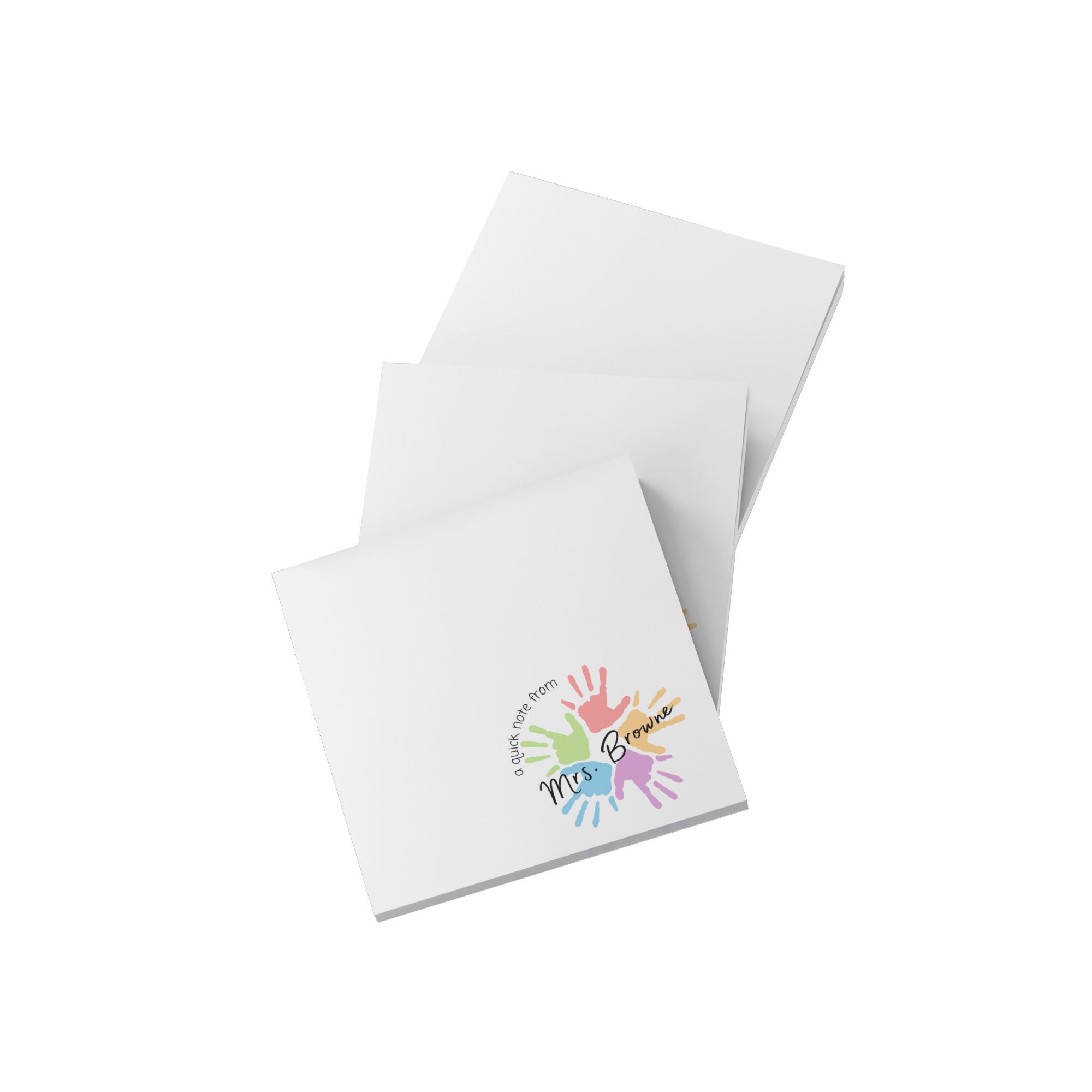 Secretary Sticky Notes Personalized Post-it Sticky Notes for Teacher, Preschool, Mom ...