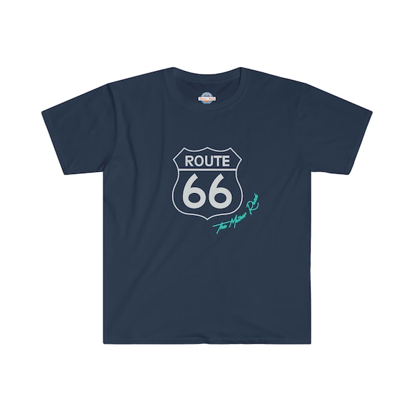 Historic US Route 66 Mother Road Graphic Softstyle T-Shirt - Americana