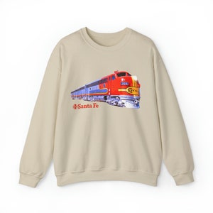 Santa Fe Super Chief Diesel Locomotive collector railroad train heavy sweatshirt - multiple color options!