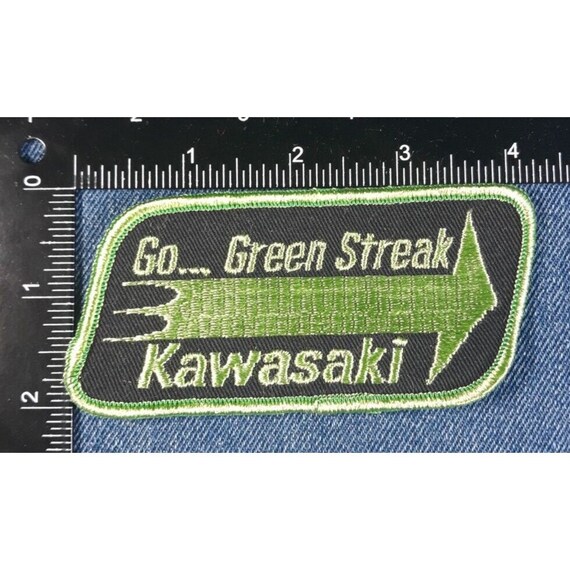 NOS 70s Original Vintage Kawasaki Go Green Streak… - image 3