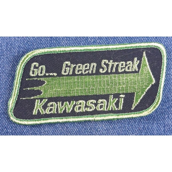 NOS 70s Original Vintage Kawasaki Go Green Streak… - image 1