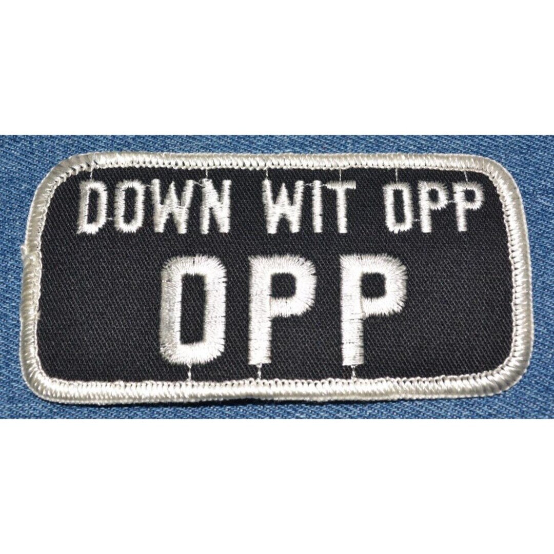 Original Vintage 90s Down Wit OPP 4" Patch Naughty by Nature Rap Hip ...