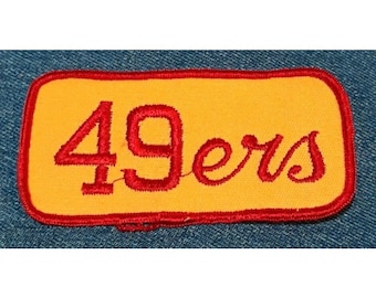 NOS 70s Vintage San Francisco 49ers 4" Patch Football Joe Montana Original