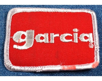 NOS Original 70s Vintage Garcia 3" Patch Fishing Angler Rod Reel Lure - RED SPOT