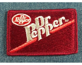 NOS 80s Original Vintage Dr Pepper 3" Patch - Soda Soft Drink Pop - RETRO