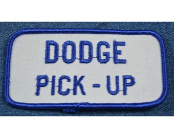 70er Jahre Original Vintage DODGE Pick Up Truck Aufnäher 4"