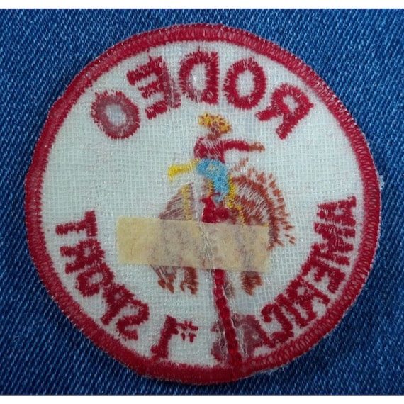 NOS Vintage Rodeo America's #1 Sport 3" Patch Cow… - image 2