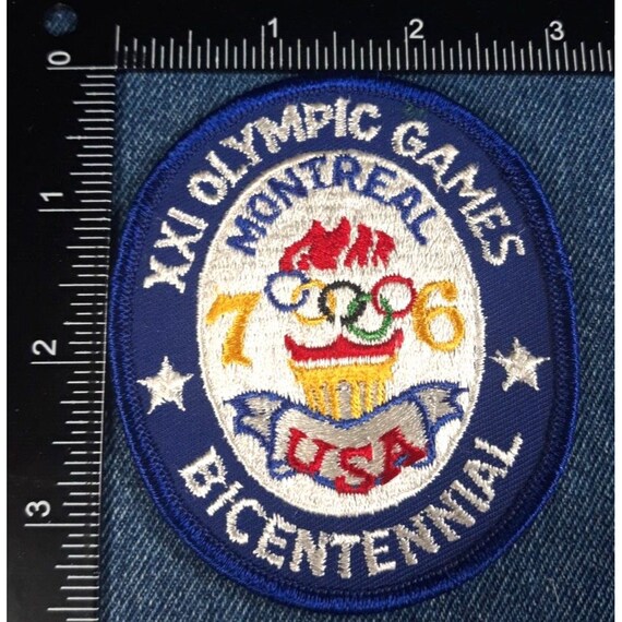 NOS Vintage 1976 Olympic Games 3.5" Patch - Montr… - image 2