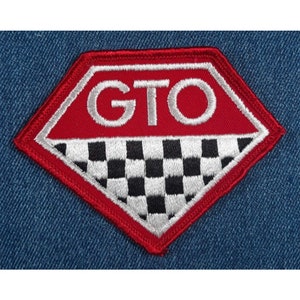 Nos Vintage Pontiac GTO Patch Sew-On Embroidered 3.75&quot;x3&quot; - Retro - MUSCLE CAR