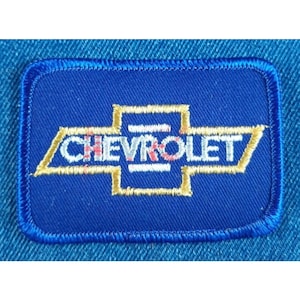 Nos 70s Vintage Chevrolet 3&quot; Patch Bowtie Dealership Chevy Muscle Car RED AGE SPOT