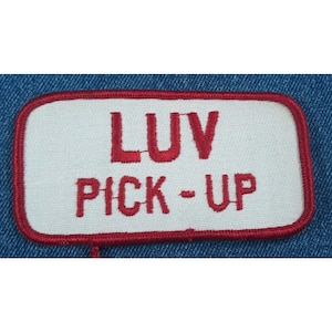NOS 70s Original Vintage Chevrolet Luv Truck 4&quot; Patch Retro Cool Mini Pick Up