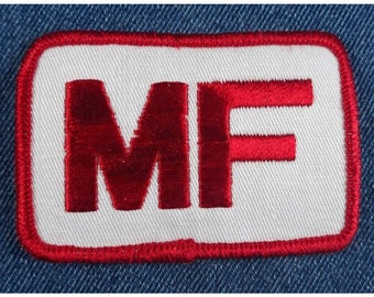 NOS 80s Vintage MF Massey Ferguson 3" Patch Tractor Farm Heavy Equipment For Hat