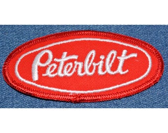 Original Vintage 70s Peterbilt 4" Patch Truck Rig Semi Tractor Trailer Retro
