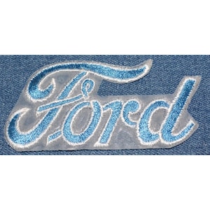 Original NOS Vintage 70s FORD 4&quot; Patch Iron-On Automotive Dealership Henry Retro
