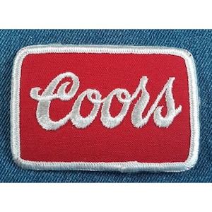NOS 70s Original Vintage Coors Beer 3&quot;x2&quot; Patch Trucker Hat Colorado Ale Brewery