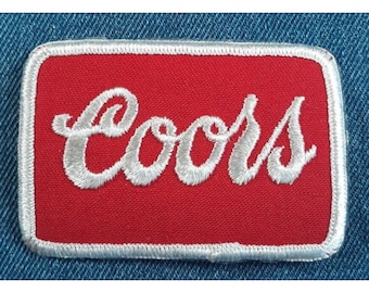 NOS 70s Original Vintage Coors Beer 3"x2" Patch Trucker Hat Colorado Ale Brewery