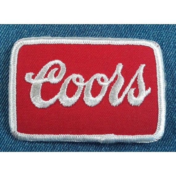 NOS 70s Original Vintage Coors Beer 3"x2" Patch T… - image 1