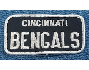 70s Vintage Cincinnati Bengals 4" Patch Fussball Patch Original Joe Burrow Ohio