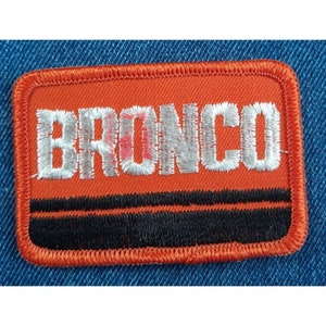 Nos 70s Vintage Original Ford Bronco 3&quot; Patch 4X4 Offroad Automotive RED AGE SPOT