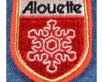 Vintage 70s NOS Original ALOUETTE Snowmobile 3" Patch Sled Ski Winter