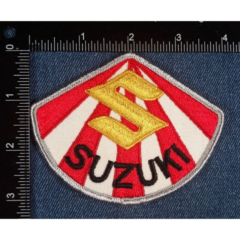 NOS Vintage Original Suzuki Motorcycle MC Racing 4" Patch Biker ...