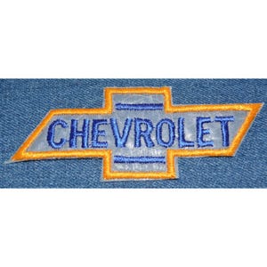 Original NOS Vintage 70s CHEVROLET 4.5&quot; Patch Iron-On Automotive Dealership Cool