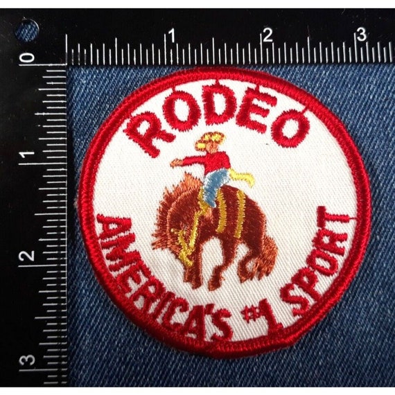 NOS Vintage Rodeo America's #1 Sport 3" Patch Cow… - image 3
