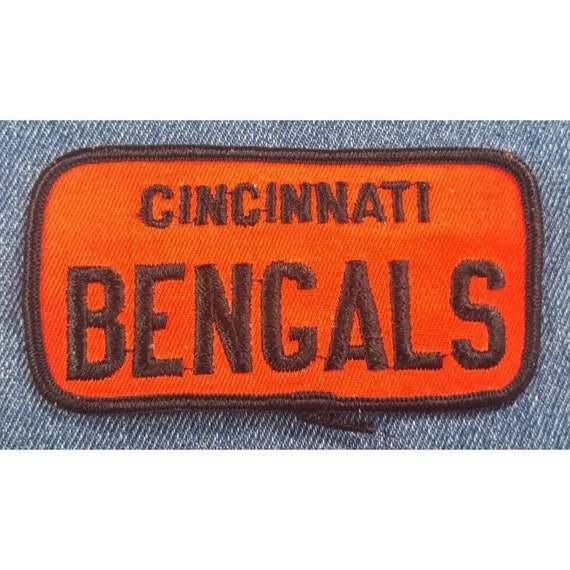 NOS 70s Vintage Cincinnati Bengals 4" Patch Footb… - image 1