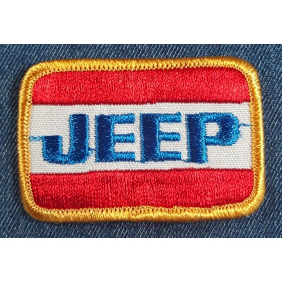 USA Flag Willys Jeep Morale Patch- Hook and loop 2x3