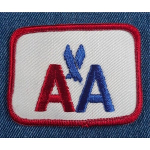 NOS Original Vintage American Airlines 3&quot; Patch Airplane Aviation Flight Sky
